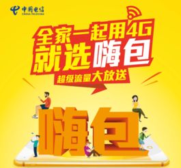 阜阳电信嗨包优惠 超级流量全家共享，4G畅享无忧生活